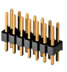Pin Header Straight: SM C02 2200 40 BS Typ A;C=13,44 - Schmid-M: Pin Header SM C02 2200 40 BS Typ A Straight 2x20pin Dual Rows Single Ins. RM 2,54mm, 40pin = S2G40